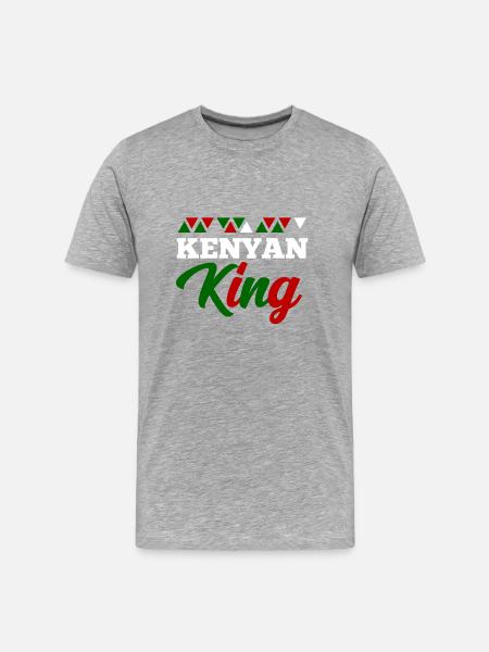 Kenya - Men's Premium Organic T-Shirt - heather grey