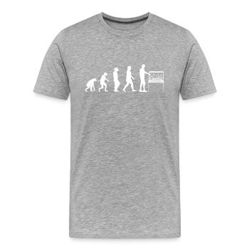 Aquarium - T-shirt bio Premium Homme - gris chiné - Devant - Damien (186cm)