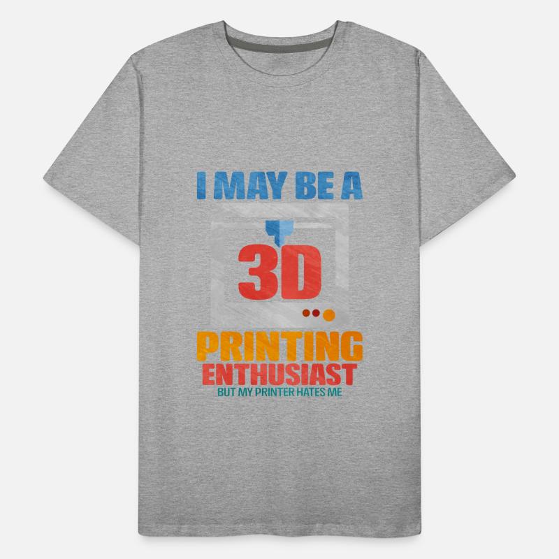 Impression 3D T-shirt bio Premium Homme