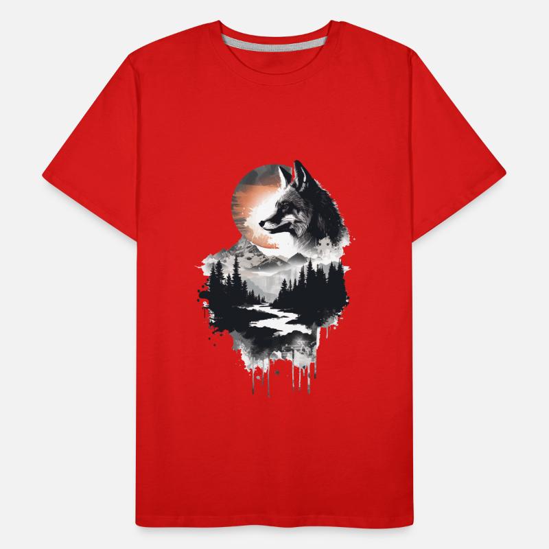 Fuchs Männer Premium Bio T-Shirt