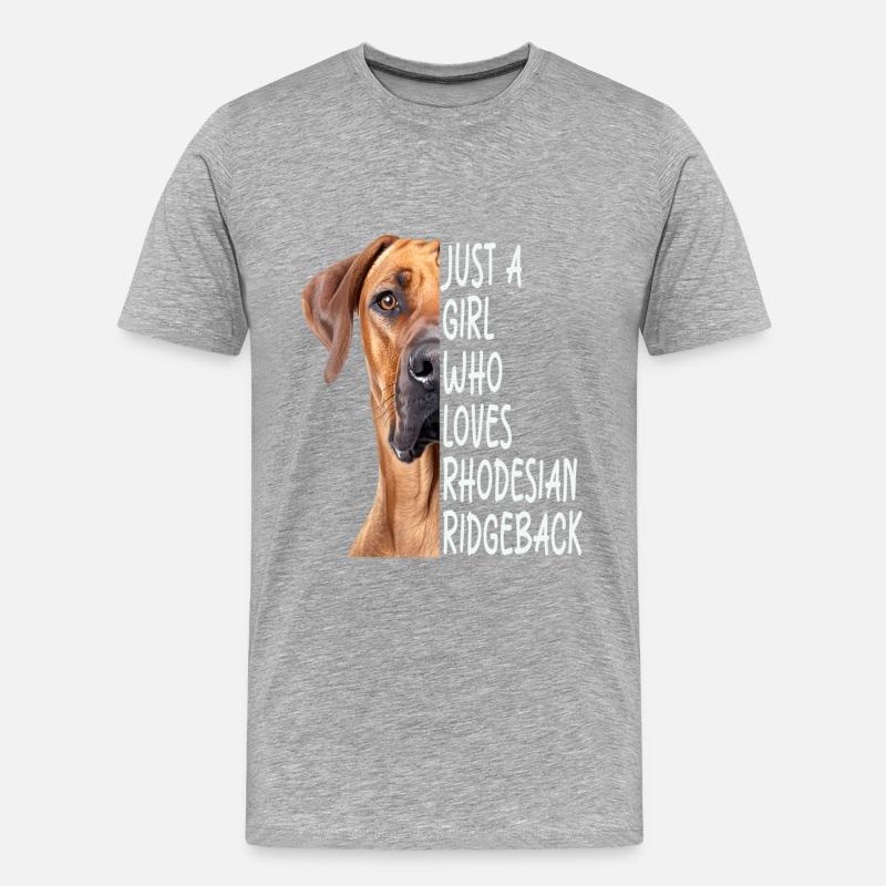 Ridgeback Rhodesian Gift - Men's Premium Organic T-Shirt - heather grey
