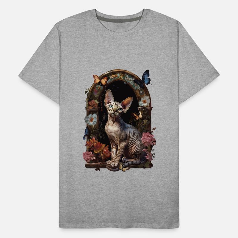 Devon Rex Cat Men's Premium Organic T-Shirt
