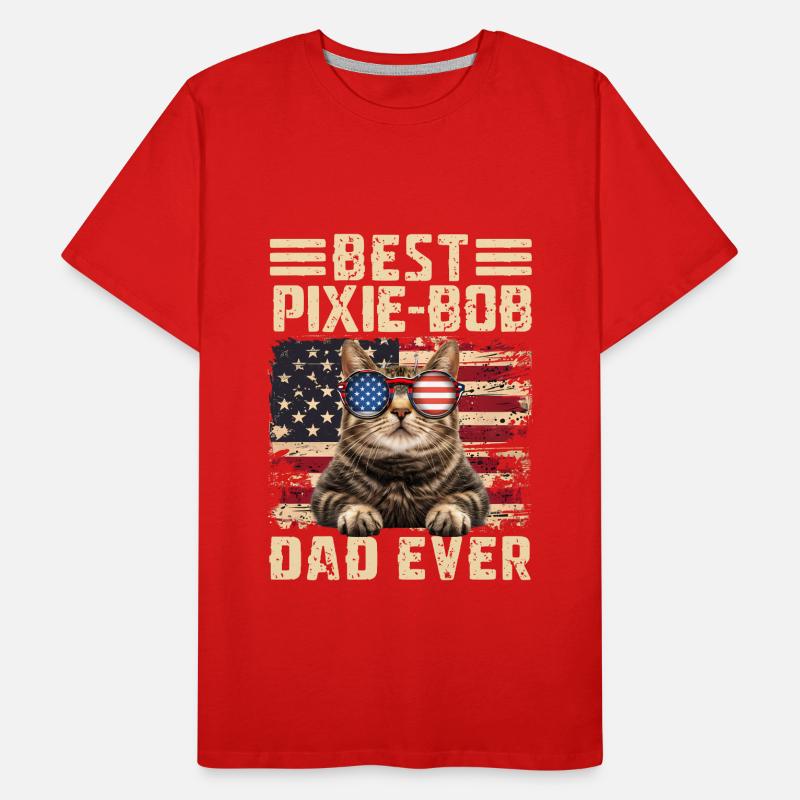 Pixie Bob Papa Männer Premium Bio T-Shirt