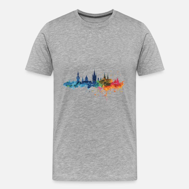 Wernigerode - Männer Premium Bio T-Shirt - Grau meliert