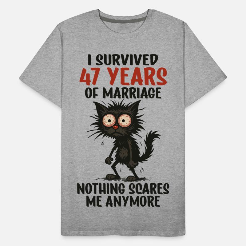 47 Hochzeitstag Geschenk Mann Frau Ehemann Ehefrau Männer Premium Bio T-Shirt