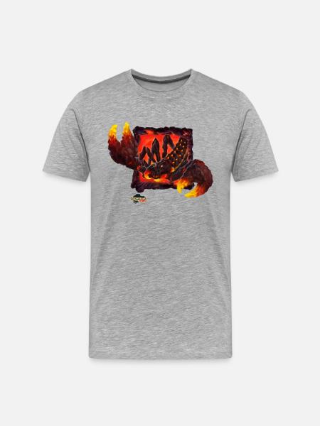 Schleich Eldrador Lavaskorpion - Männer Premium Bio T-Shirt - Grau meliert