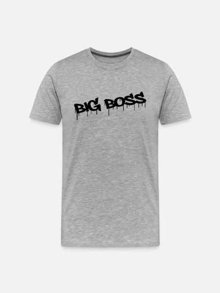 Big Boss - T-shirt bio Premium Homme - gris chiné