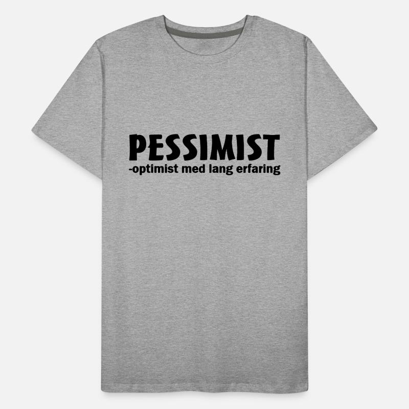 pessimist optimist with long experience Men's Premium Organic T-Shirt