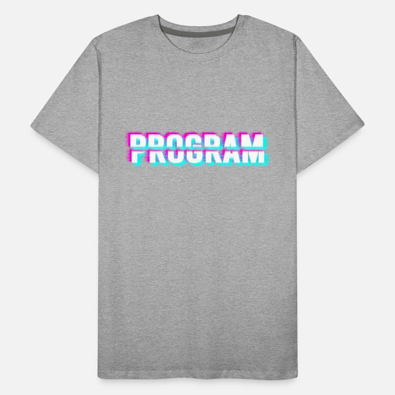 Programme informatique (blanc) T-shirt bio Premium Homme