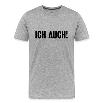 Ich bin schizophren! Part 2 - Männer Premium Bio T-Shirt - Grau meliert - Vorne - Damien (186cm)