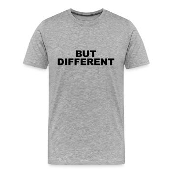 Same Same but different - Männer Premium Bio T-Shirt - Grau meliert - Vorne - Damien (186cm)