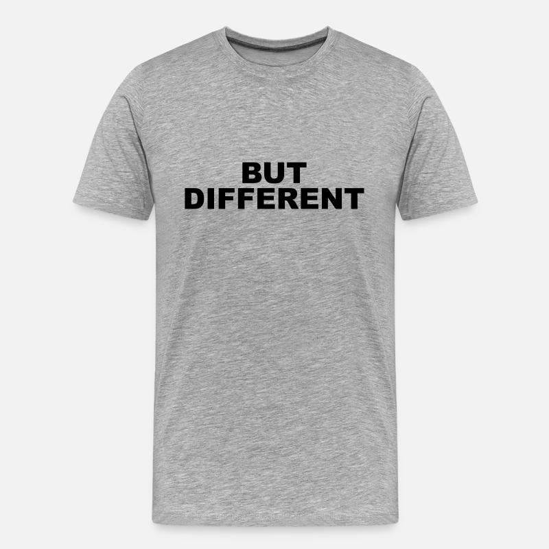 Same Same but different - Männer Premium Bio T-Shirt - Grau meliert