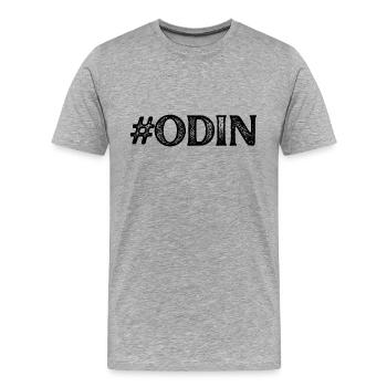 #ODIN VIKING - T-shirt bio Premium Homme - gris chiné - Devant - Damien (186cm)