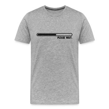 _loading_f1 - Männer Premium Bio T-Shirt - Grau meliert - Vorne - Damien (186cm)