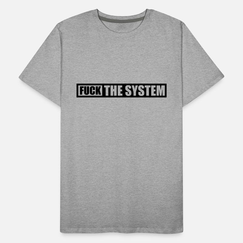Logo baise le système T-shirt bio Premium Homme