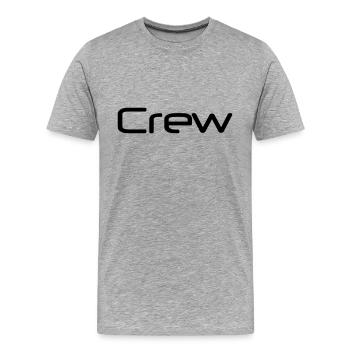 crew - T-shirt bio Premium Homme - gris chiné - Devant - Damien (186cm)