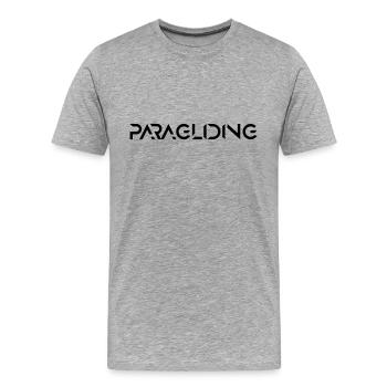 Paragliding Paragleiter Bestseller - Männer Premium Bio T-Shirt - Grau meliert - Vorne - Damien (186cm)