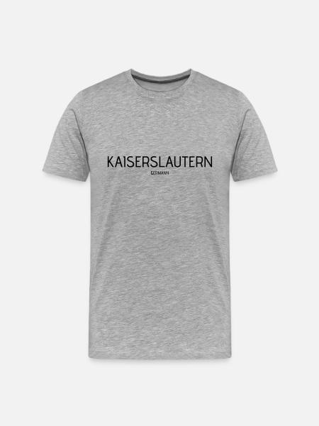 Kaiserslautern - Männer Premium Bio T-Shirt - Grau meliert