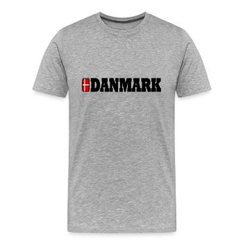 Denmark - Men's Premium Organic T-Shirt - heather grey - Front - Damien (186cm)
