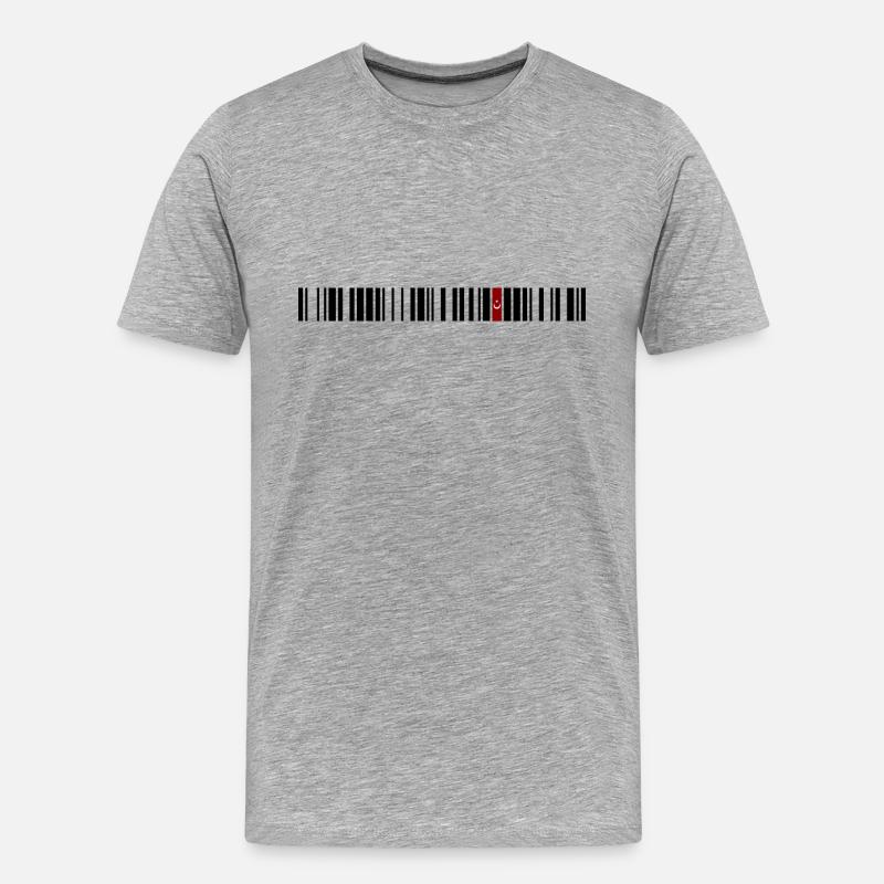 Mugla - Männer Premium Bio T-Shirt - Grau meliert