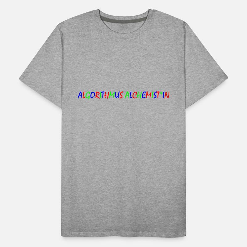 Algorithm Alchemist – Typographie colorée T-shirt bio Premium Homme