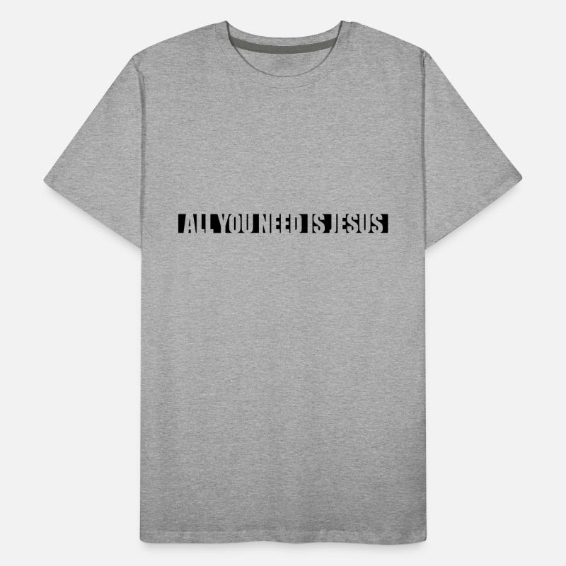 Strip Need Jesus Men's Premium Organic T-Shirt
