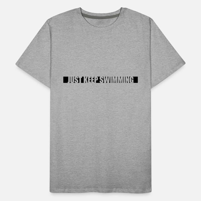 Continuez simplement à nager T-shirt bio Premium Homme