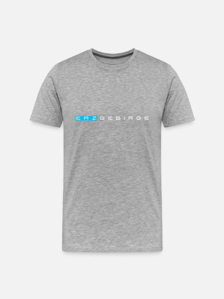 Erzgebirge meine Heimat - Männer Premium Bio T-Shirt - Grau meliert