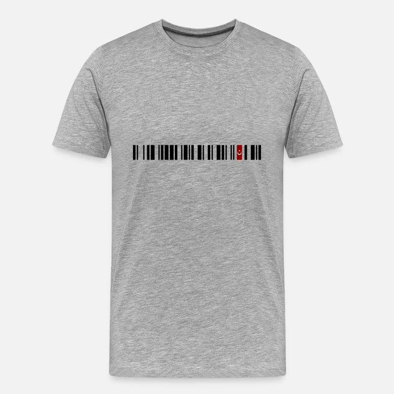 Turkey - Männer Premium Bio T-Shirt - Grau meliert