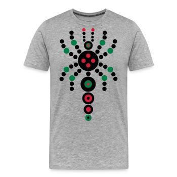 schmetterlingus lingus - T-shirt bio Premium Homme - gris chiné - Devant - Damien (186cm)