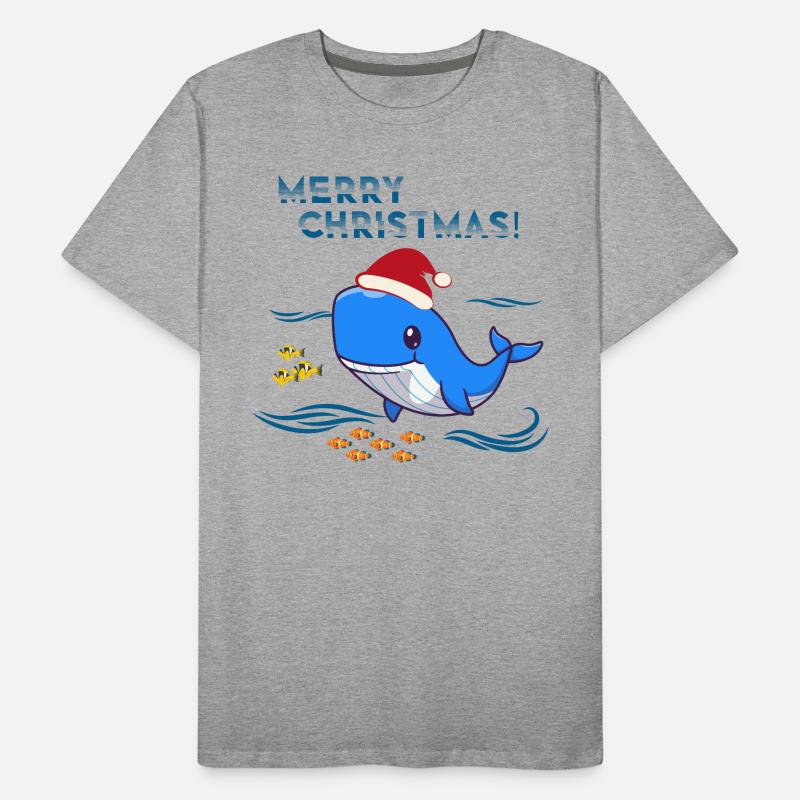 Weihnachten Wal Weihnachtsgeschenk Männer Premium Bio T-Shirt