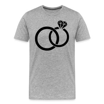 eheringe_01 - T-shirt bio Premium Homme - gris chiné - Devant - Damien (186cm)