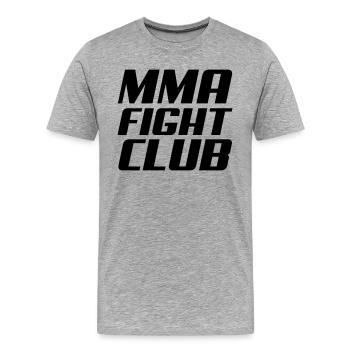 mma - Männer Premium Bio T-Shirt - Grau meliert - Vorne - Damien (186cm)