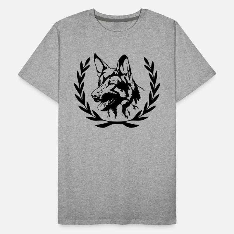 Schäferhund Männer Premium Bio T-Shirt