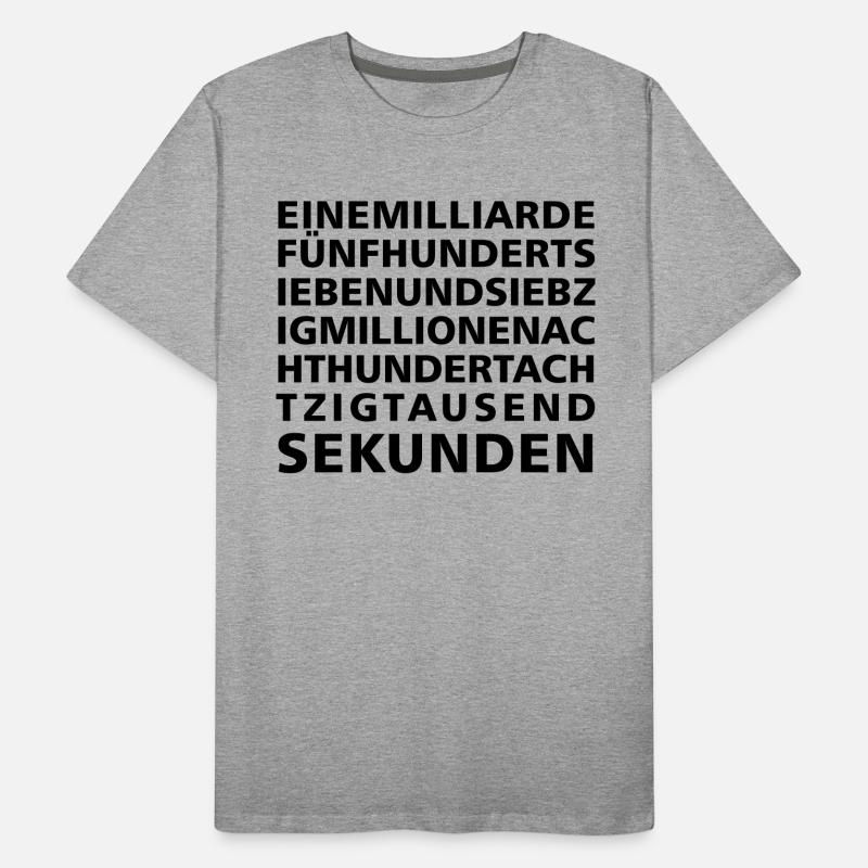 50 ans dans une seconde T-shirt bio Premium Homme