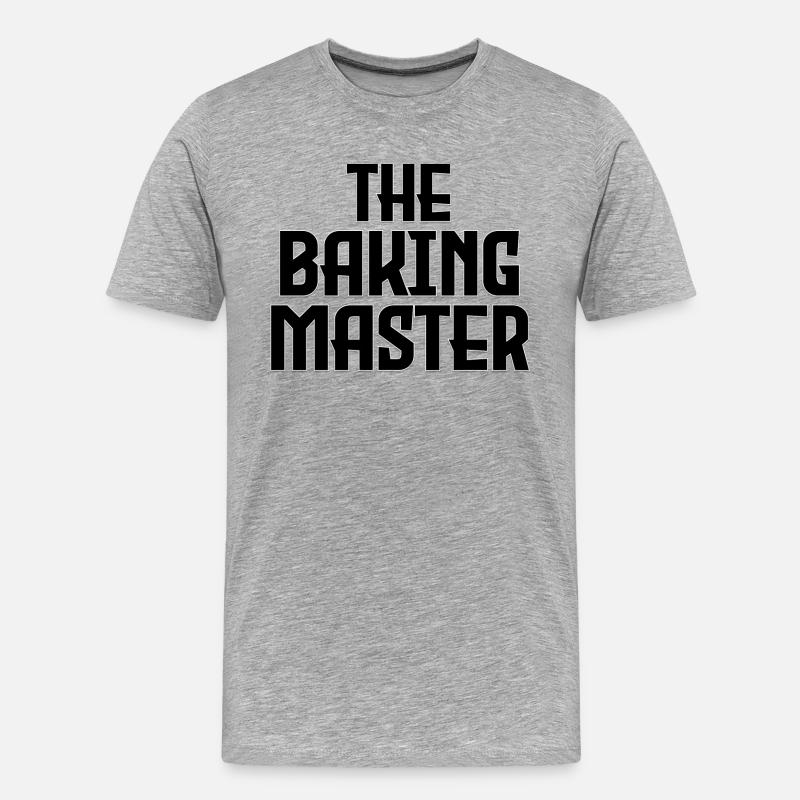 Printflow ''The Baking Master'' - Männer Premium Bio T-Shirt - Grau meliert