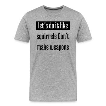 pride counterculture quote peace movement - Männer Premium Bio T-Shirt - Grau meliert - Vorne - Damien (186cm)