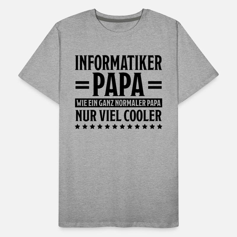 Informatiker Lustig Spruch Programmierer Geschenk Männer Premium Bio T-Shirt
