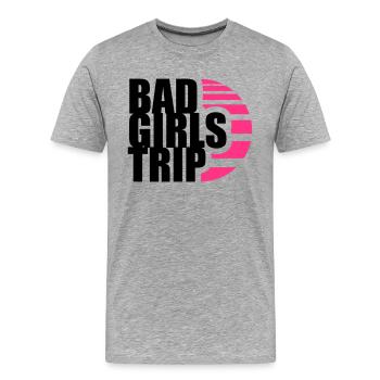 sun black team crew boes bad dangerous on t - Men's Premium Organic T-Shirt - heather grey - Front - Damien (186cm)