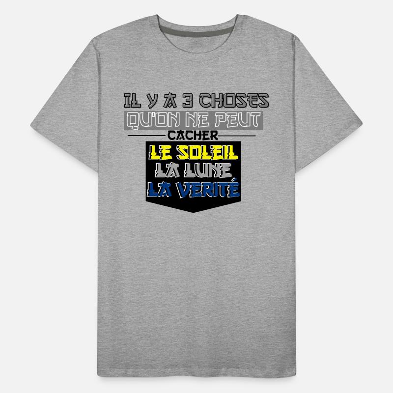 There are 3 things that cannot be hidden Men's Premium Organic T-Shirt