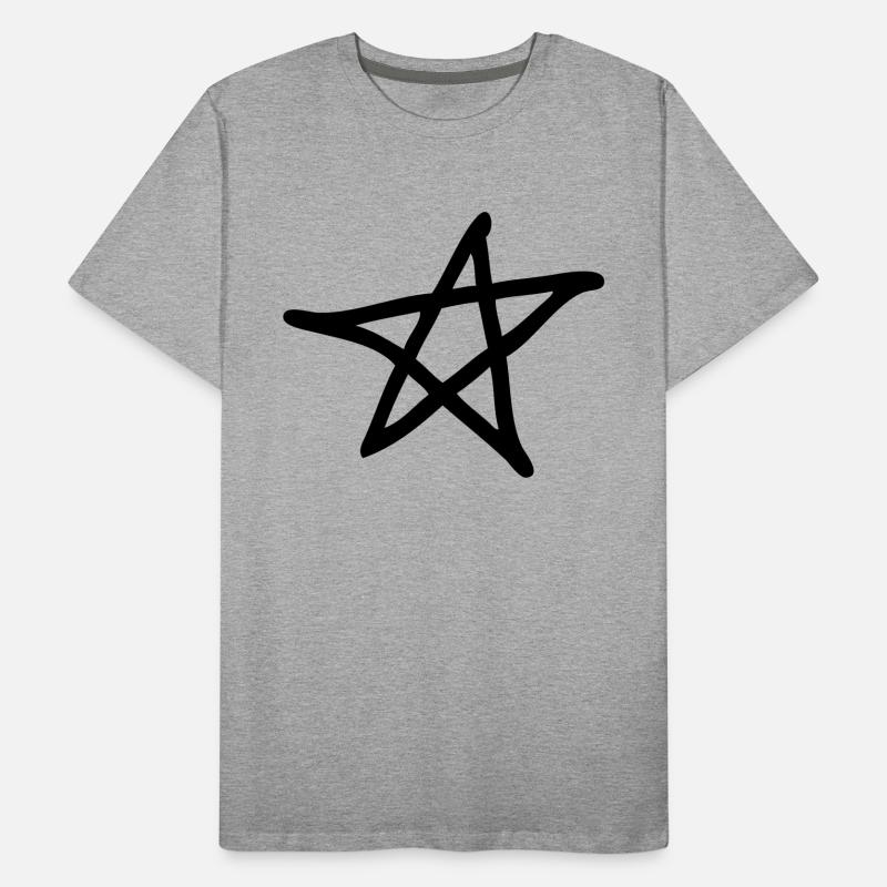 Pentacle - Devil - 666 - Star Men's Premium Organic T-Shirt