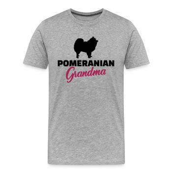 Spitz - Männer Premium Bio T-Shirt - Grau meliert - Vorne - Damien (186cm)