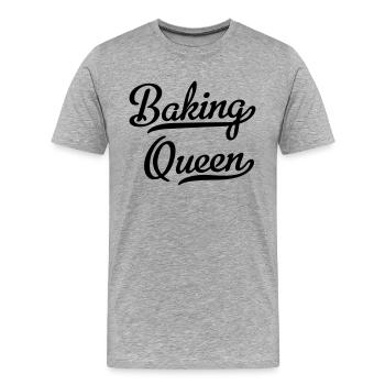 Bake - Men's Premium Organic T-Shirt - heather grey - Front - Damien (186cm)