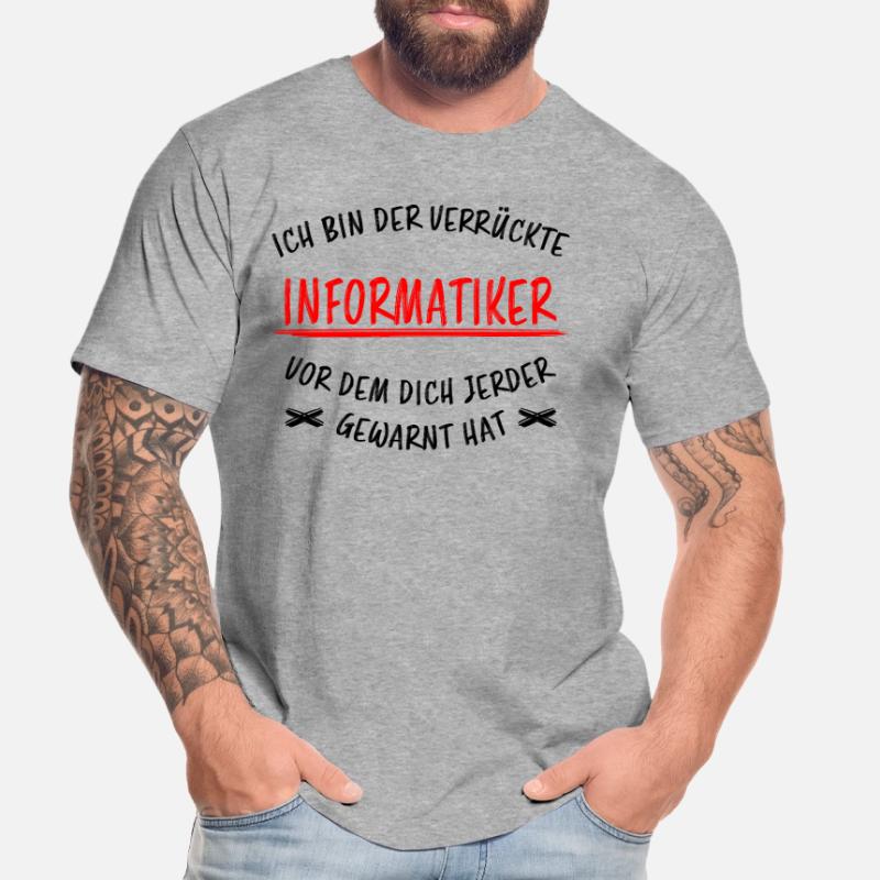 Informatiker Lustig Spruch Programmierer Geschenk Männer Premium Bio T-Shirt