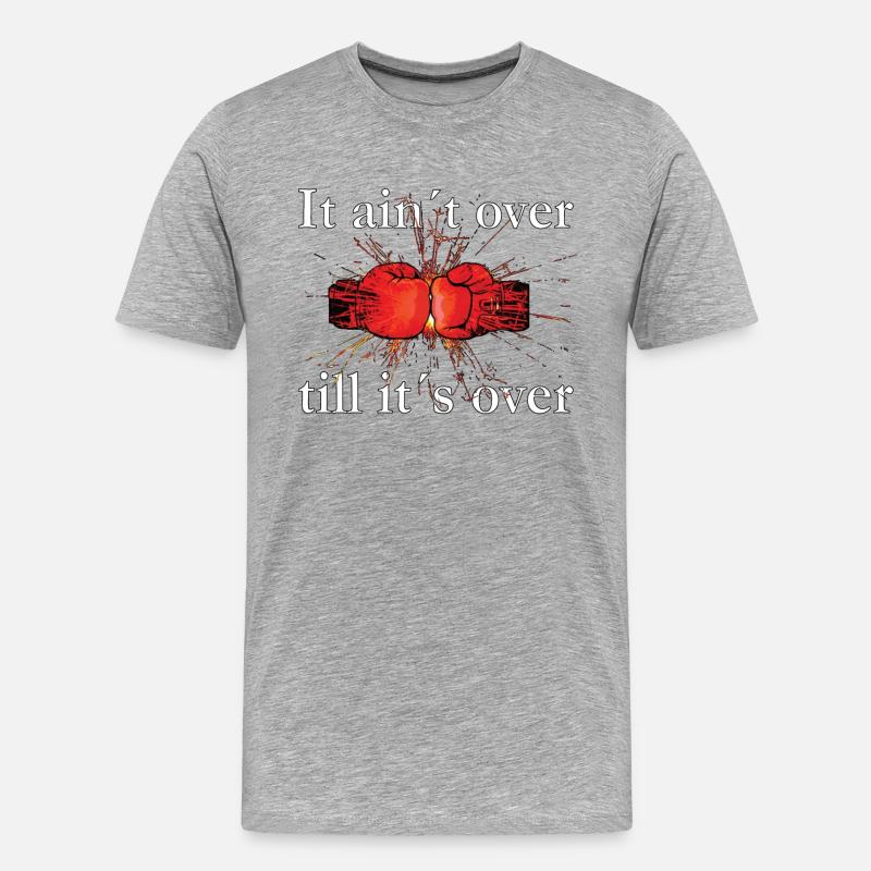 Boxhandschuhe, boxring, boxen, stil, deckung - Männer Premium Bio T-Shirt - Grau meliert