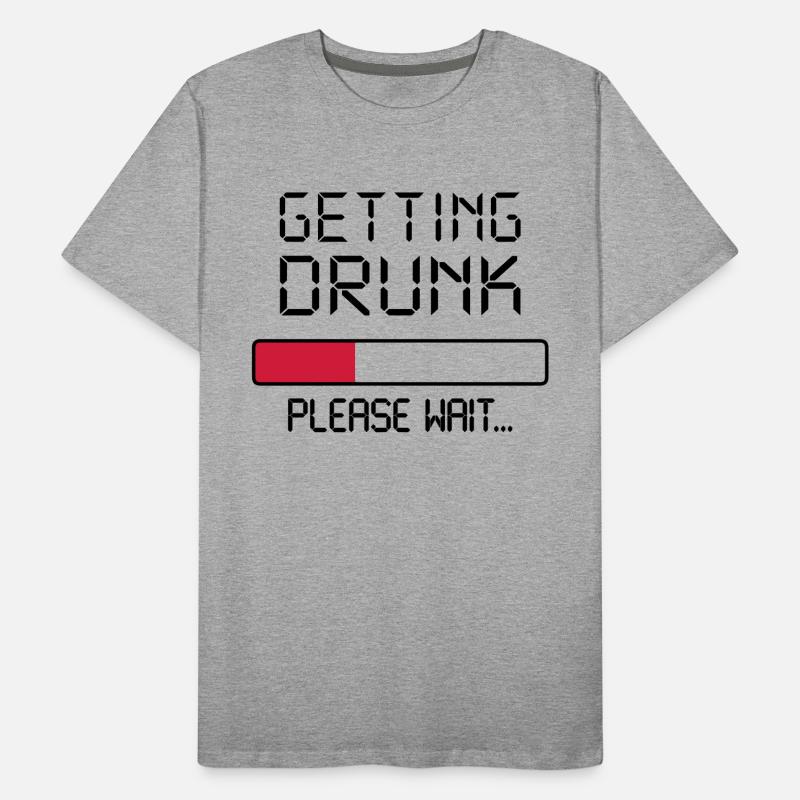 getting drunk Men's Premium Organic T-Shirt