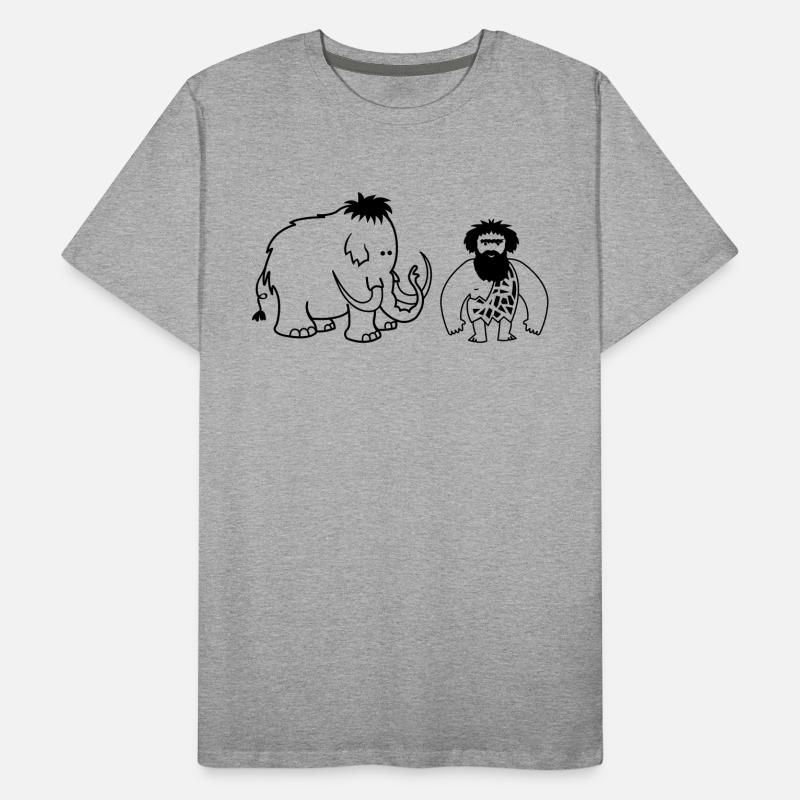 Mammoth caveman Men's Premium Organic T-Shirt