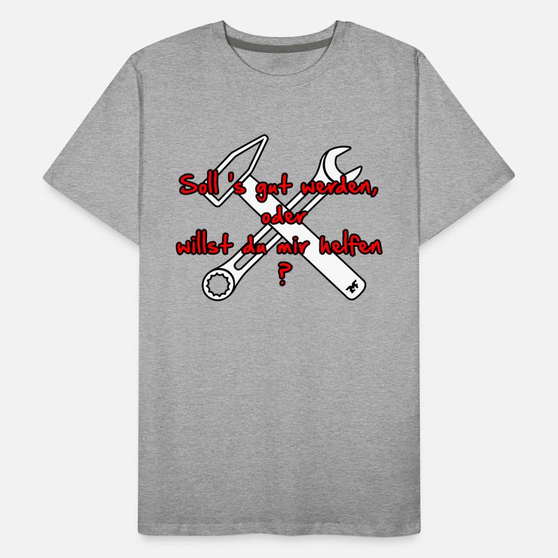 Gut Oder Helfen - 3 color VECTOR Männer Premium Bio T-Shirt