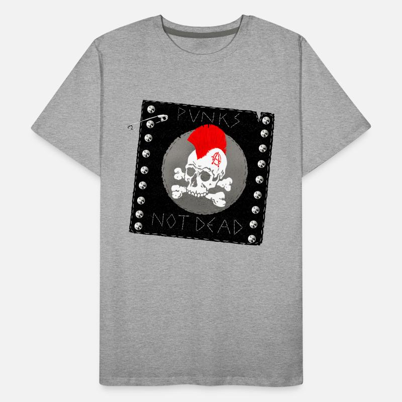 punks not dead patch Männer Premium Bio T-Shirt