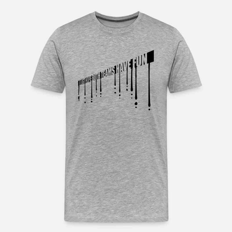 Both Teams Have Fun - Männer Premium Bio T-Shirt - Grau meliert